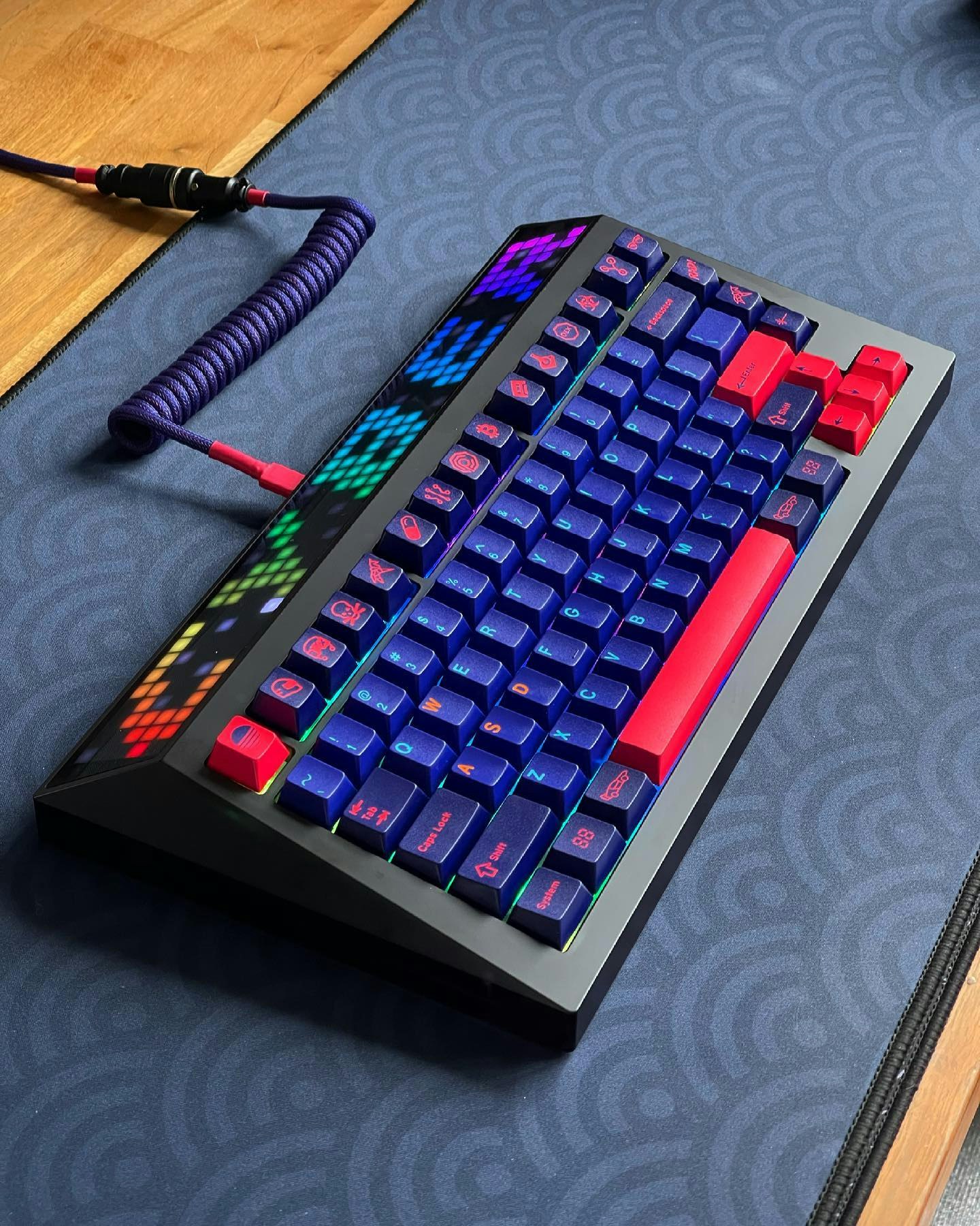 Drop and TKL Layouts 65% etc. Cherry Profile 120-keys for 60% Synthwave MiTo GMK Laser Custom Mechanical Keyboard Keycap Set Doubleshot ABS 